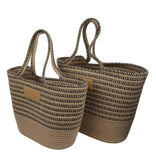 Jute Handbags for women Stylish Basket Bag | Bamboo Tote | Jute Bag | BeBaskets