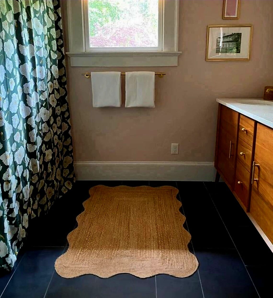 Natural Handmade Scalloped Jute Rug 2x3\3x5\4x6\5x6 Ft. Runner Scalloped 2.6x6 Ft. Braided Area Rug For Living room\Bedroom\Kitchen\Hallway | Bebaskets